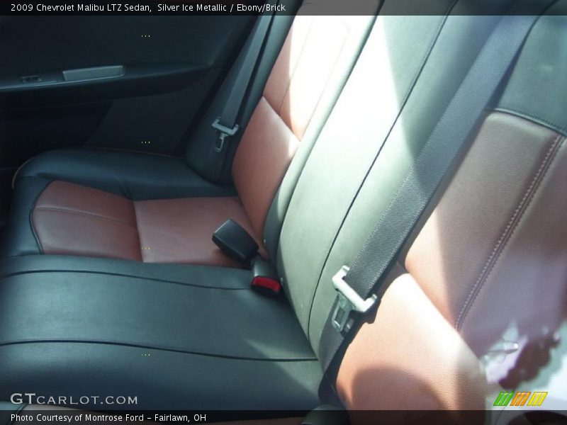 Silver Ice Metallic / Ebony/Brick 2009 Chevrolet Malibu LTZ Sedan