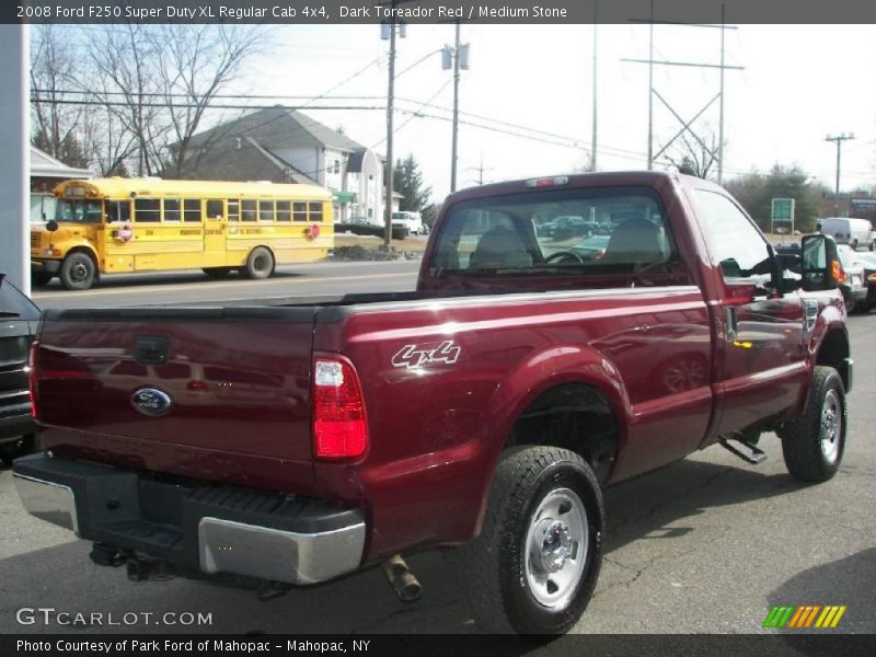 Dark Toreador Red / Medium Stone 2008 Ford F250 Super Duty XL Regular Cab 4x4