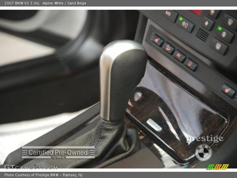 Alpine White / Sand Beige 2007 BMW X3 3.0si