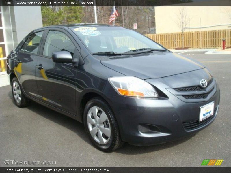 Flint Mica / Dark Charcoal 2007 Toyota Yaris Sedan