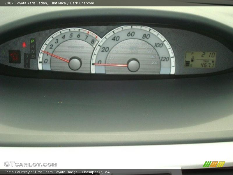 Flint Mica / Dark Charcoal 2007 Toyota Yaris Sedan