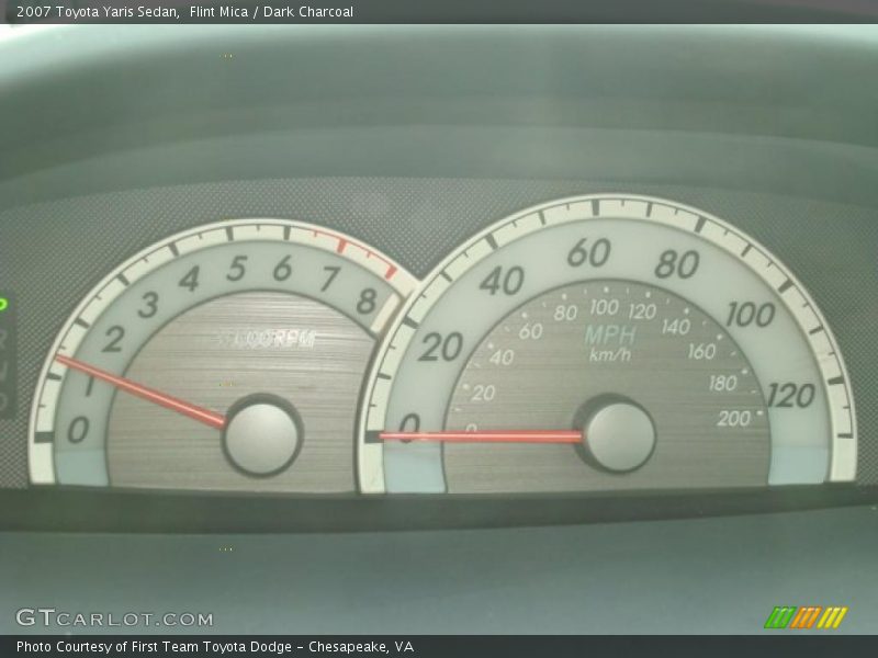 Flint Mica / Dark Charcoal 2007 Toyota Yaris Sedan