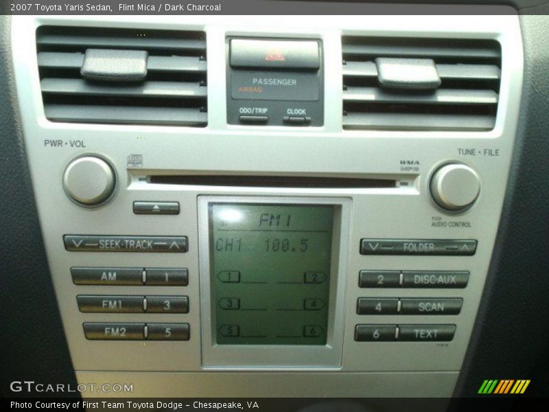 Flint Mica / Dark Charcoal 2007 Toyota Yaris Sedan