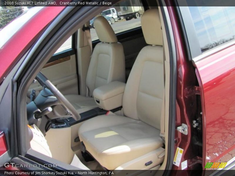 Cranberry Red Metallic / Beige 2008 Suzuki XL7 Limited AWD