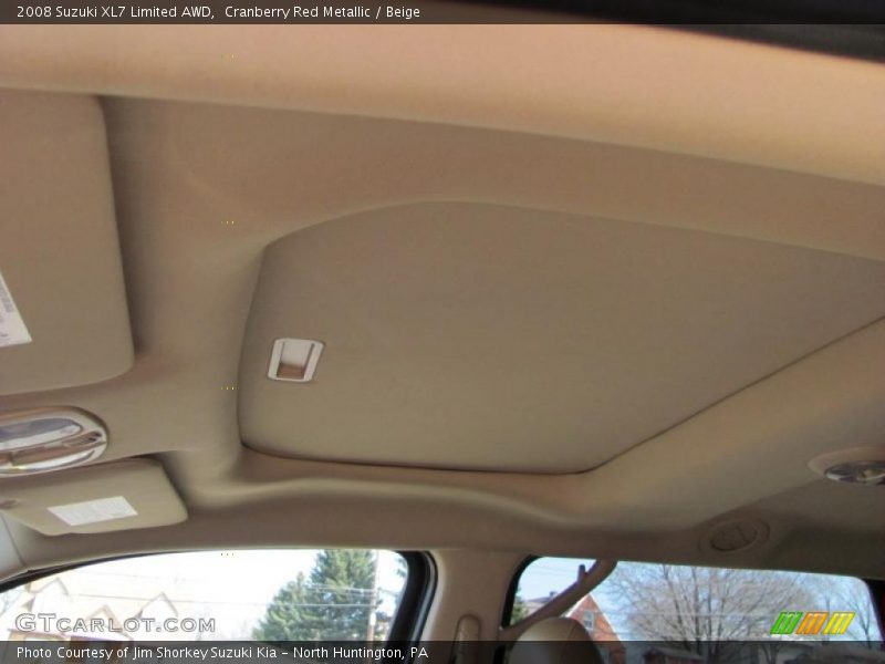 Cranberry Red Metallic / Beige 2008 Suzuki XL7 Limited AWD