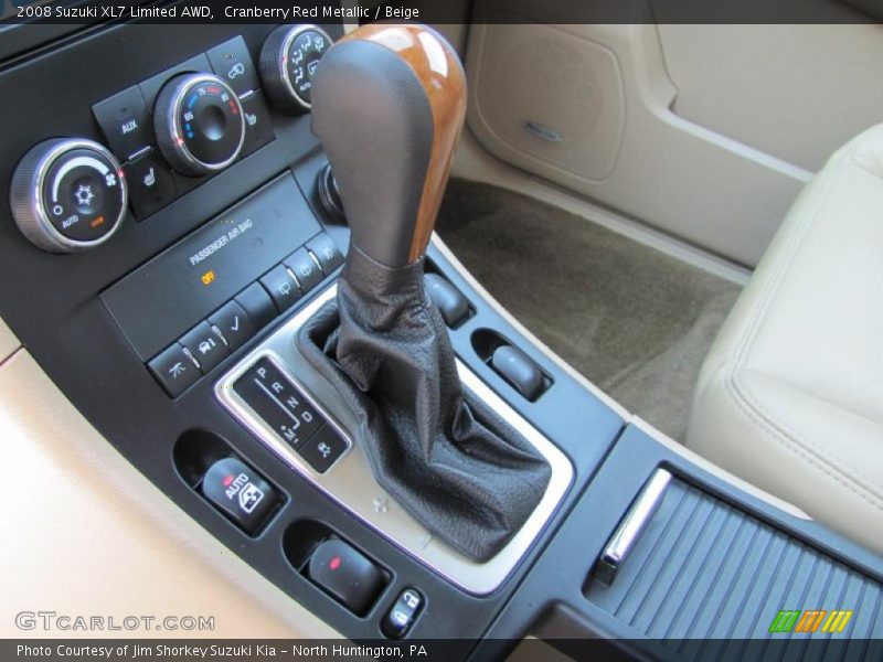 Cranberry Red Metallic / Beige 2008 Suzuki XL7 Limited AWD