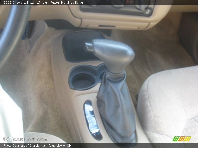 Light Pewter Metallic / Beige 2002 Chevrolet Blazer LS