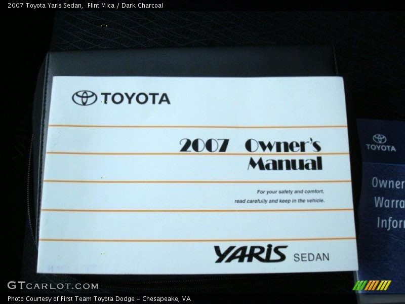 Flint Mica / Dark Charcoal 2007 Toyota Yaris Sedan