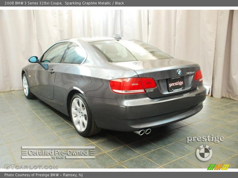 Sparkling Graphite Metallic / Black 2008 BMW 3 Series 328xi Coupe