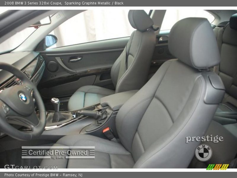 Sparkling Graphite Metallic / Black 2008 BMW 3 Series 328xi Coupe