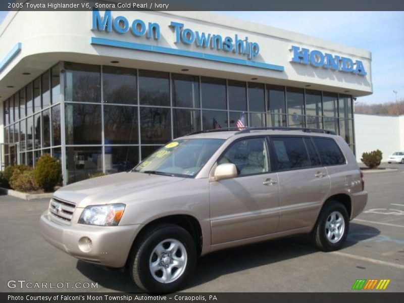 Sonora Gold Pearl / Ivory 2005 Toyota Highlander V6