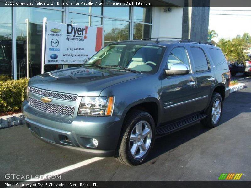 Blue Granite Metallic / Light Titanium/Dark Titanium 2010 Chevrolet Tahoe LTZ