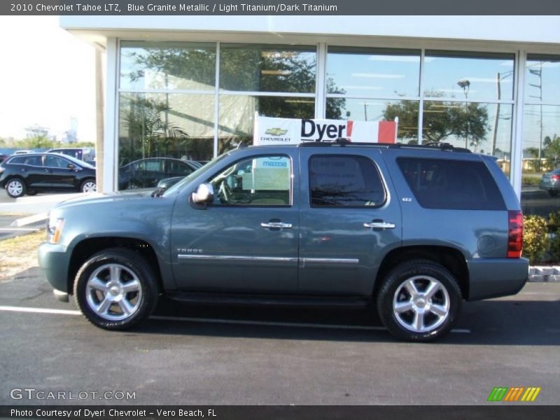 Blue Granite Metallic / Light Titanium/Dark Titanium 2010 Chevrolet Tahoe LTZ