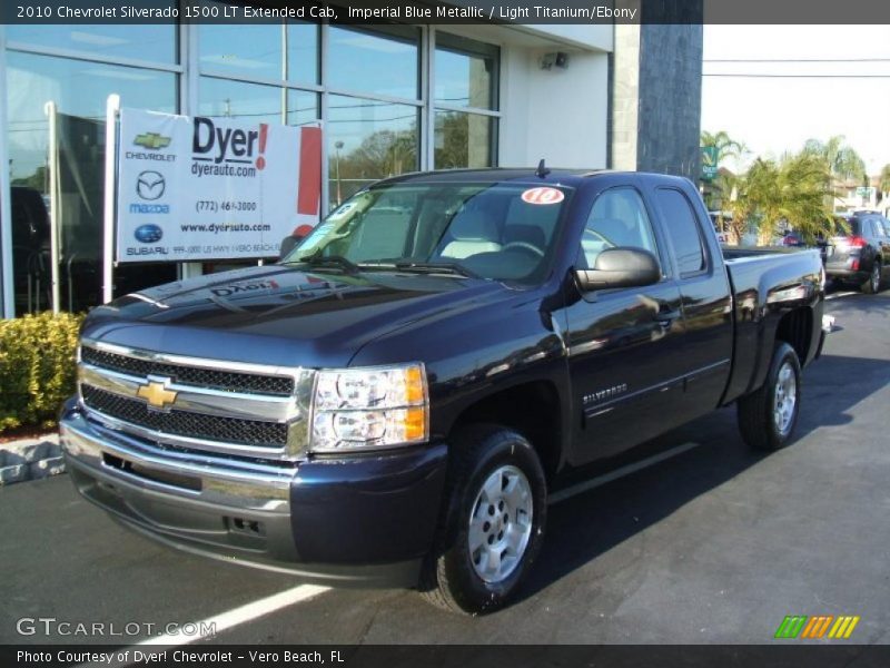 Imperial Blue Metallic / Light Titanium/Ebony 2010 Chevrolet Silverado 1500 LT Extended Cab