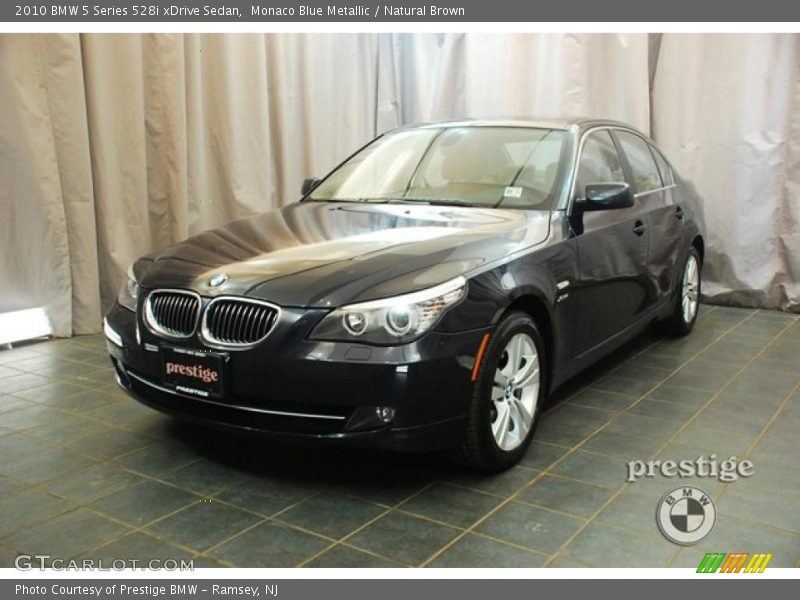Monaco Blue Metallic / Natural Brown 2010 BMW 5 Series 528i xDrive Sedan