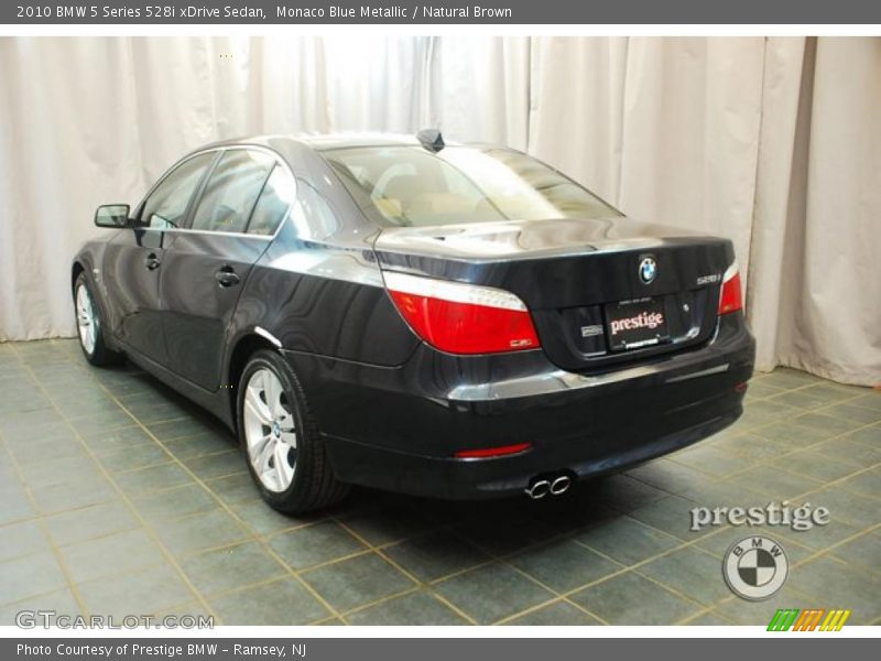 Monaco Blue Metallic / Natural Brown 2010 BMW 5 Series 528i xDrive Sedan