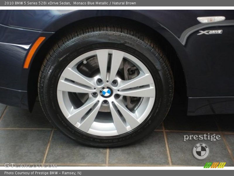 Monaco Blue Metallic / Natural Brown 2010 BMW 5 Series 528i xDrive Sedan