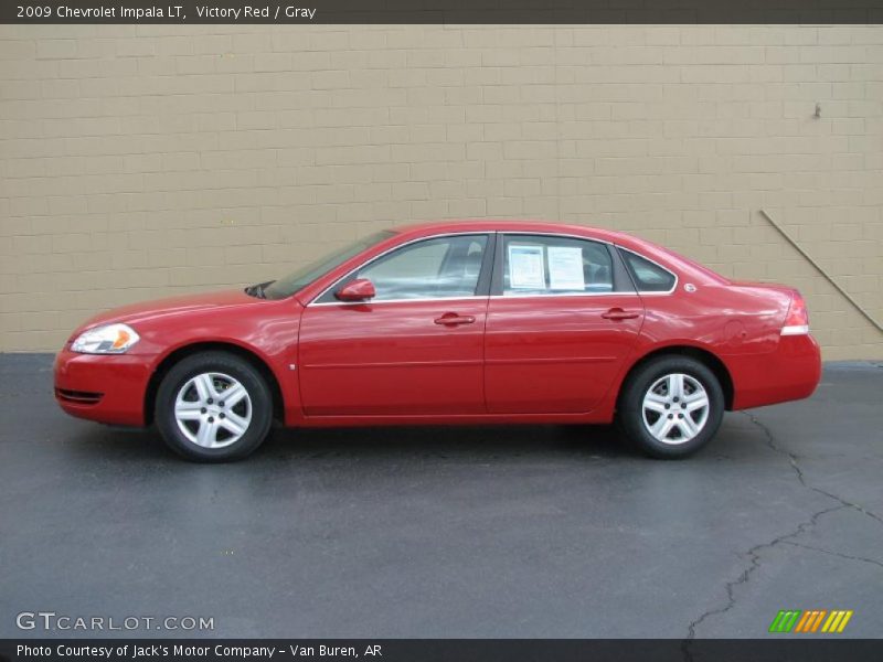 Victory Red / Gray 2009 Chevrolet Impala LT