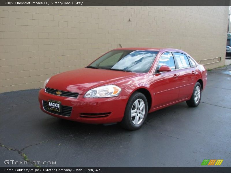 Victory Red / Gray 2009 Chevrolet Impala LT