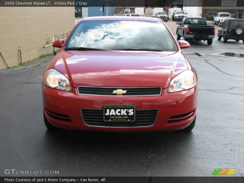 Victory Red / Gray 2009 Chevrolet Impala LT