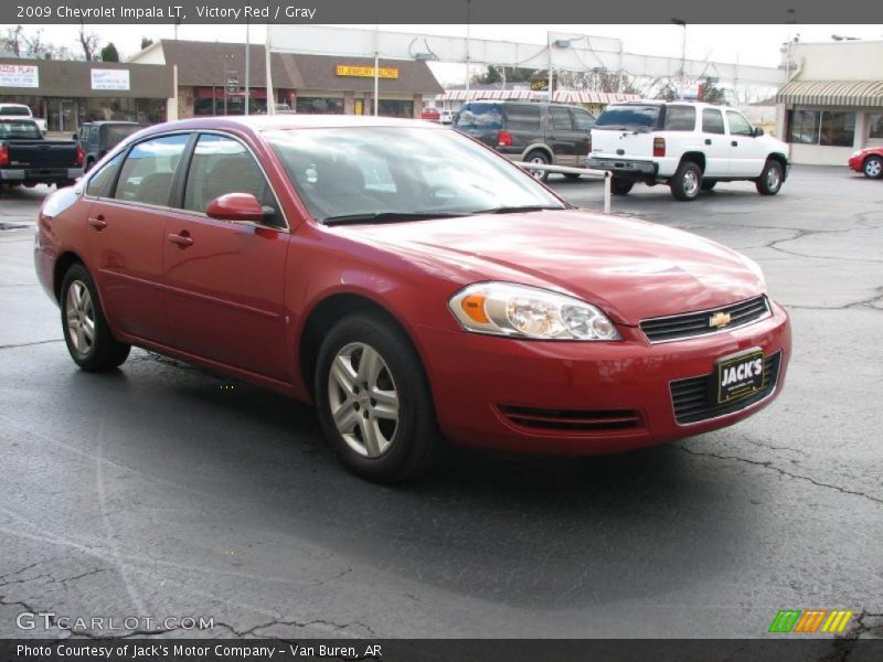 Victory Red / Gray 2009 Chevrolet Impala LT