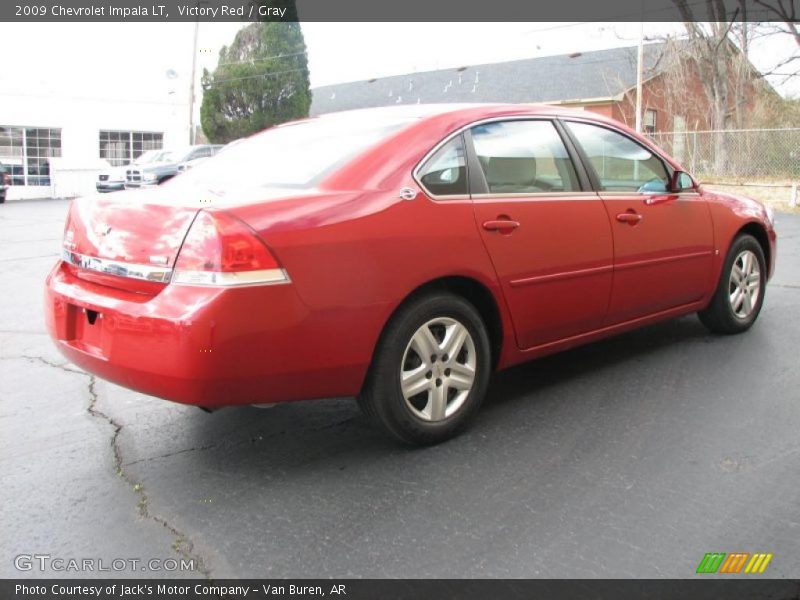 Victory Red / Gray 2009 Chevrolet Impala LT