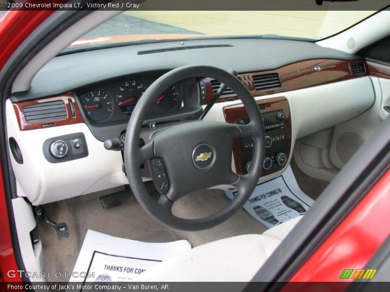 Victory Red / Gray 2009 Chevrolet Impala LT