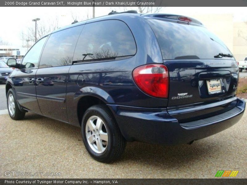 Midnight Blue Pearl / Dark Khaki/Light Graystone 2006 Dodge Grand Caravan SXT