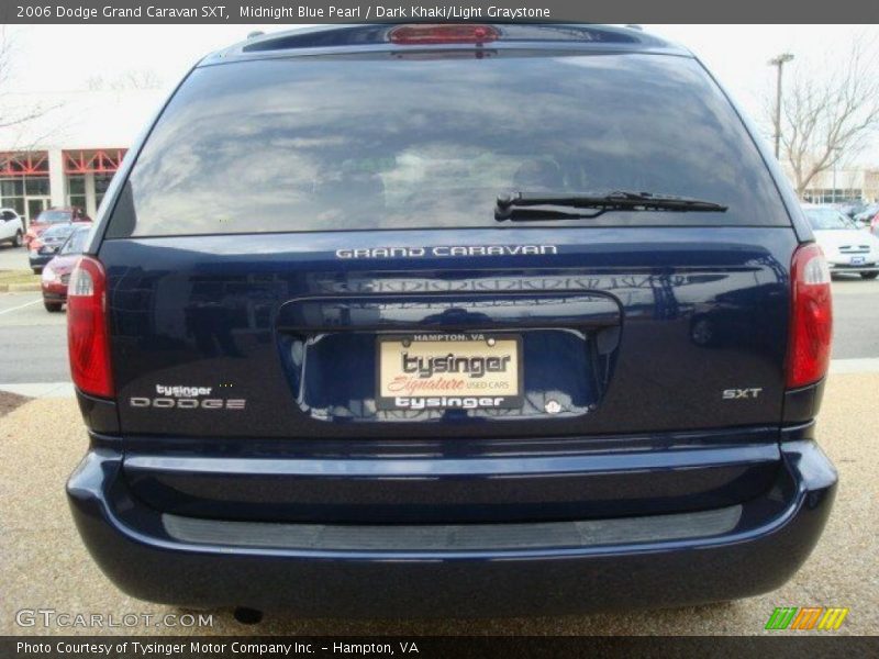 Midnight Blue Pearl / Dark Khaki/Light Graystone 2006 Dodge Grand Caravan SXT
