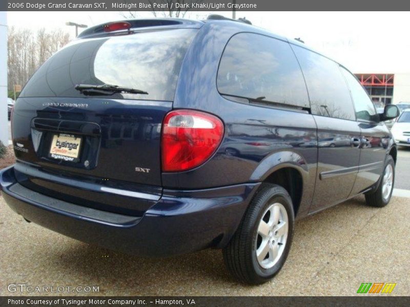 Midnight Blue Pearl / Dark Khaki/Light Graystone 2006 Dodge Grand Caravan SXT