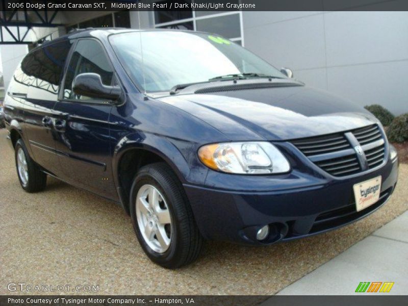 Midnight Blue Pearl / Dark Khaki/Light Graystone 2006 Dodge Grand Caravan SXT