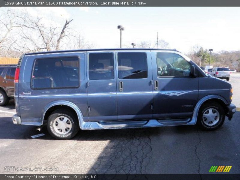 Cadet Blue Metallic / Navy 1999 GMC Savana Van G1500 Passenger Conversion
