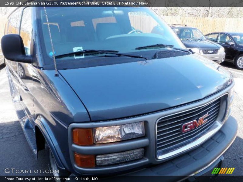 Cadet Blue Metallic / Navy 1999 GMC Savana Van G1500 Passenger Conversion