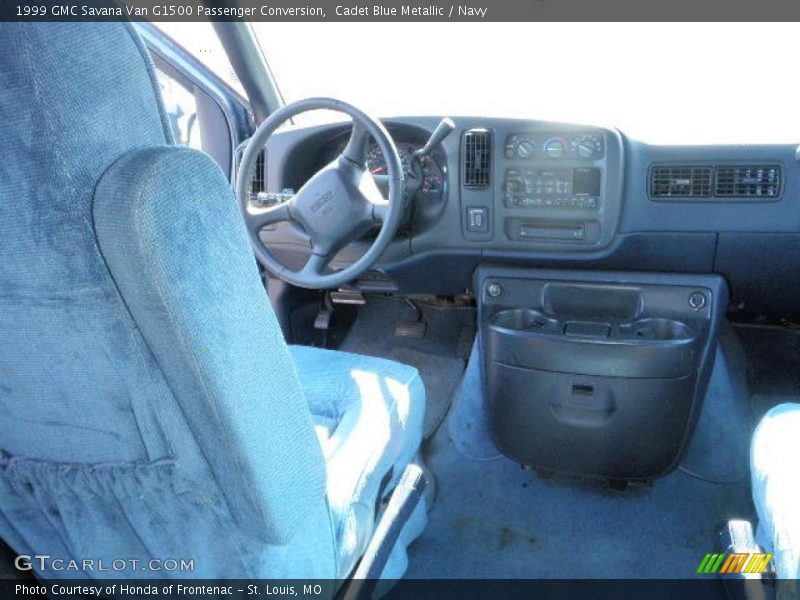Cadet Blue Metallic / Navy 1999 GMC Savana Van G1500 Passenger Conversion