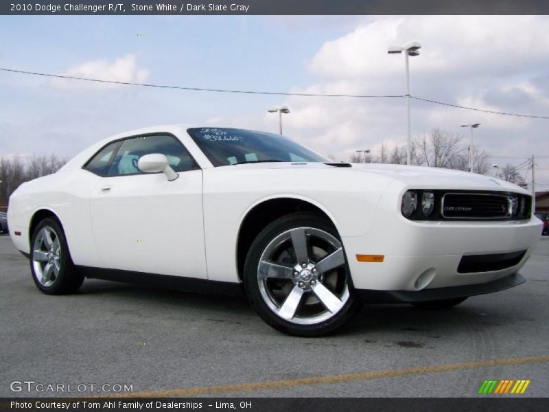 Stone White / Dark Slate Gray 2010 Dodge Challenger R/T