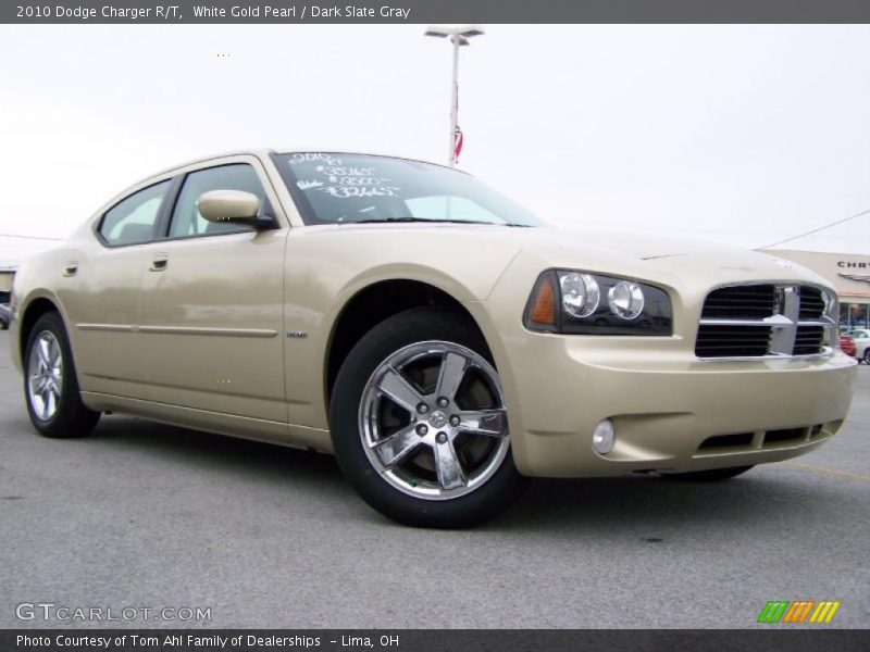 White Gold Pearl / Dark Slate Gray 2010 Dodge Charger R/T