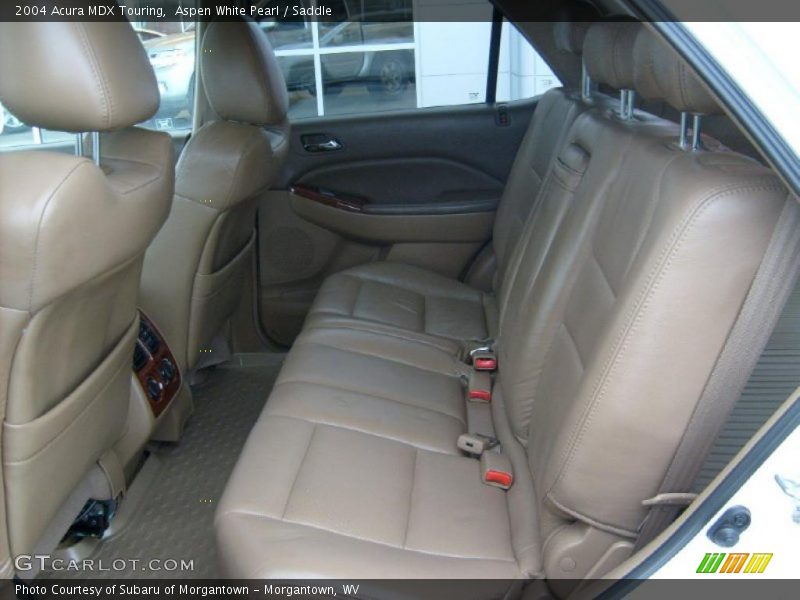 Aspen White Pearl / Saddle 2004 Acura MDX Touring