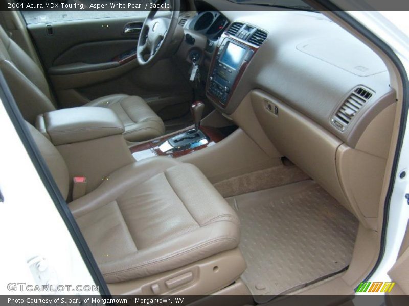 Aspen White Pearl / Saddle 2004 Acura MDX Touring