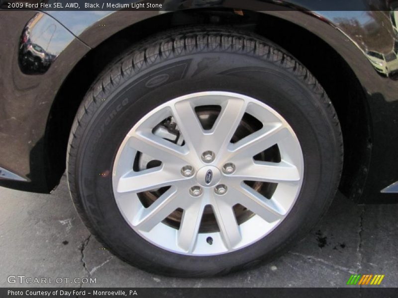 Black / Medium Light Stone 2009 Ford Flex SEL AWD