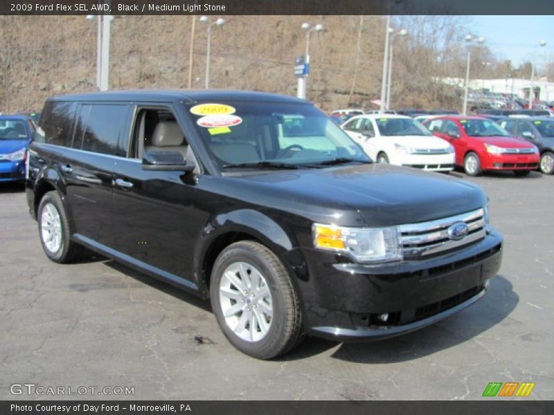 Black / Medium Light Stone 2009 Ford Flex SEL AWD