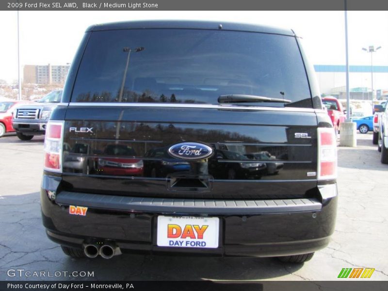 Black / Medium Light Stone 2009 Ford Flex SEL AWD