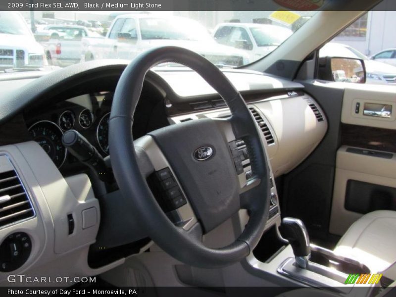 Black / Medium Light Stone 2009 Ford Flex SEL AWD