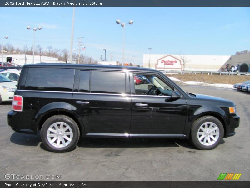 Black / Medium Light Stone 2009 Ford Flex SEL AWD