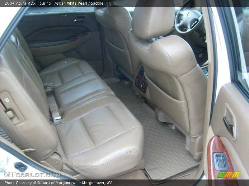 Aspen White Pearl / Saddle 2004 Acura MDX Touring