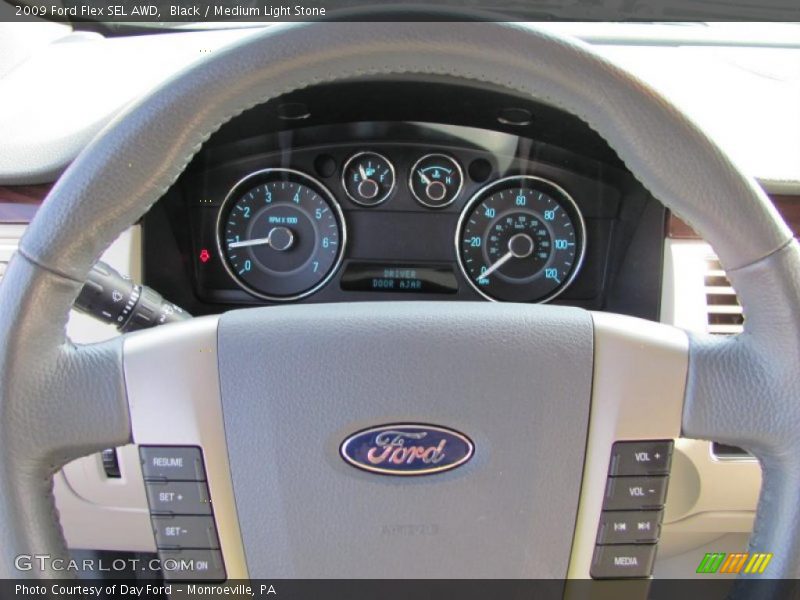 Black / Medium Light Stone 2009 Ford Flex SEL AWD