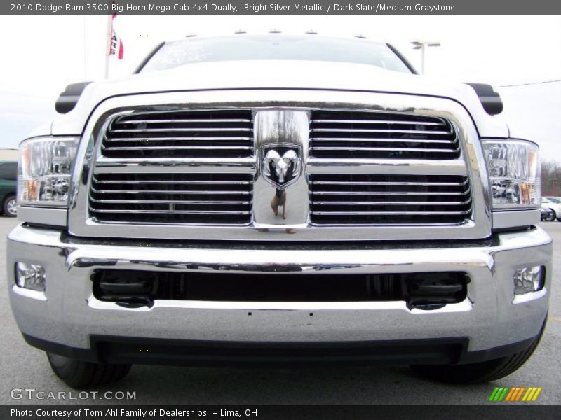 Bright Silver Metallic / Dark Slate/Medium Graystone 2010 Dodge Ram 3500 Big Horn Mega Cab 4x4 Dually