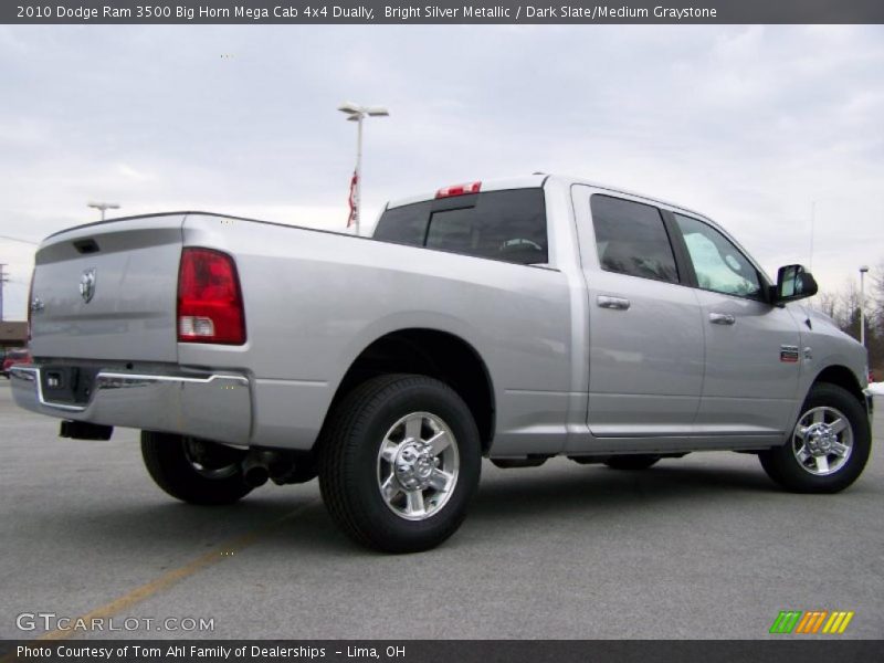 Bright Silver Metallic / Dark Slate/Medium Graystone 2010 Dodge Ram 3500 Big Horn Mega Cab 4x4 Dually