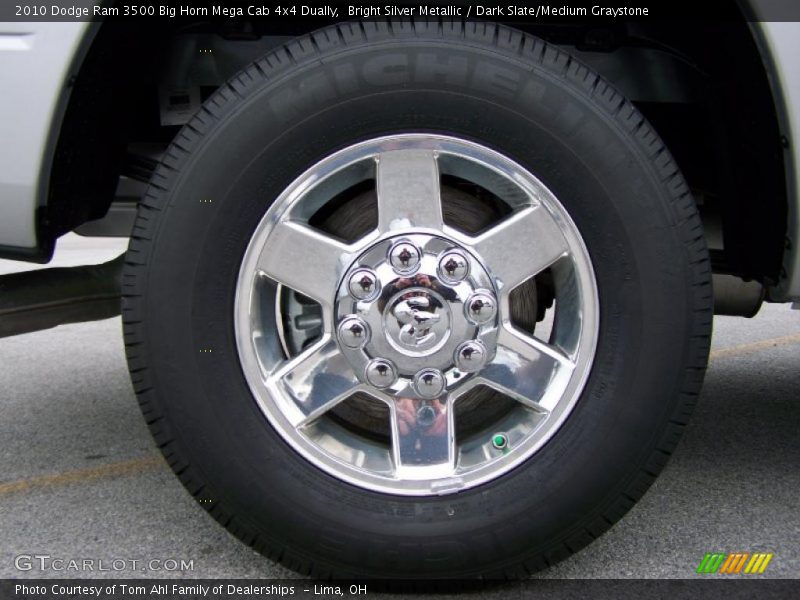 Bright Silver Metallic / Dark Slate/Medium Graystone 2010 Dodge Ram 3500 Big Horn Mega Cab 4x4 Dually