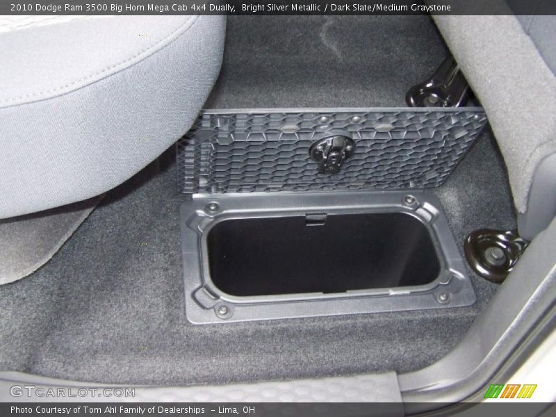 Bright Silver Metallic / Dark Slate/Medium Graystone 2010 Dodge Ram 3500 Big Horn Mega Cab 4x4 Dually
