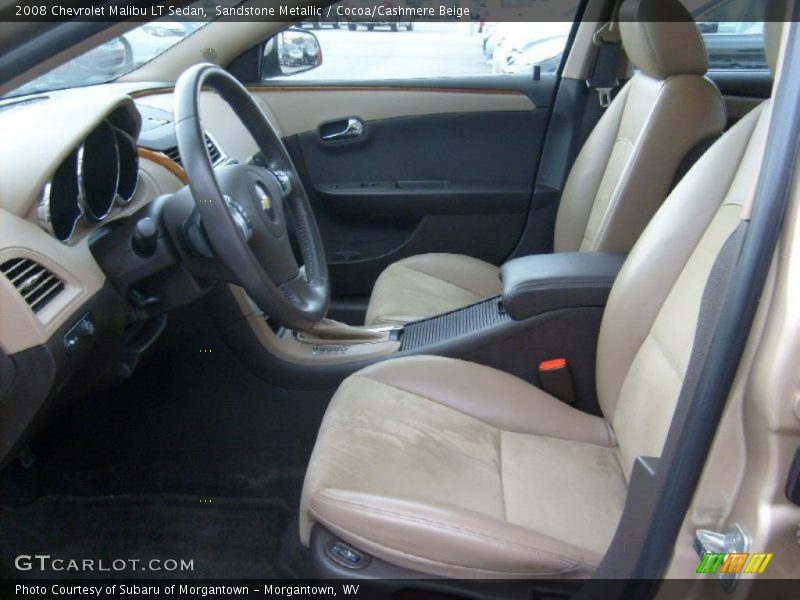 Sandstone Metallic / Cocoa/Cashmere Beige 2008 Chevrolet Malibu LT Sedan